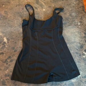 Large Garage Black Sleeveless Romper